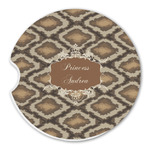 Snake Skin Sandstone Car Coaster - Single (Personalized)