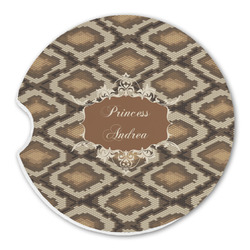 Snake Skin Sandstone Car Coaster - Single (Personalized)