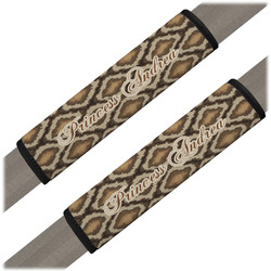 Snake Skin Seat Belt Covers (Set of 2) (Personalized)