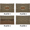 Snake Skin Set of Rectangular Dinner Plates (Approval)