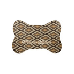 Snake Skin Bone Shaped Dog Food Mat (Small) (Personalized)