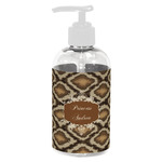 Snake Skin Plastic Soap / Lotion Dispenser (8 oz - Small - White) (Personalized)