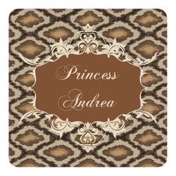 Snake Skin Square Decal - Large (Personalized)