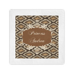 Snake Skin Standard Cocktail Napkins (Personalized)