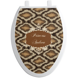 Snake Skin Toilet Seat Decal - Elongated (Personalized)