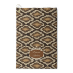 Snake Skin Waffle Weave Golf Towel (Personalized)