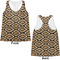 Snake Skin Womens Racerback Tank Tops - Medium - Front and Back