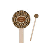 Snake Skin 6" Round Wooden Stir Sticks - Single Sided (Personalized)