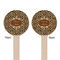 Snake Skin Wooden 7.5" Stir Stick - Round - Double Sided - Front & Back