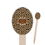 Snake Skin Oval Wooden Food Picks (Personalized)