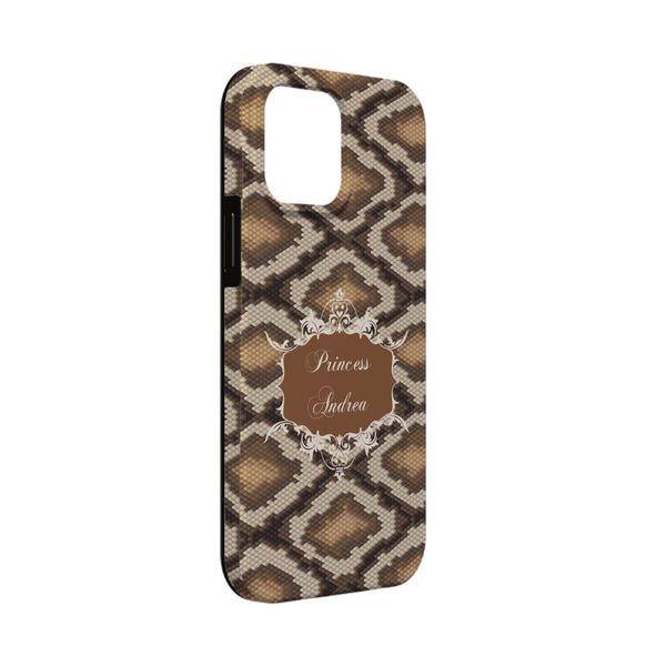 Custom Snake Skin iPhone Case - Rubber Lined - iPhone 13 Mini (Personalized)