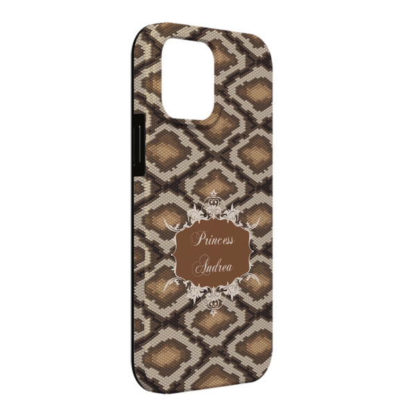 Custom Snake Skin iPhone Case - Rubber Lined - iPhone 13 Pro Max (Personalized)