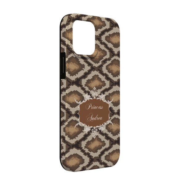 Custom Snake Skin iPhone Case - Rubber Lined - iPhone 13 Pro (Personalized)