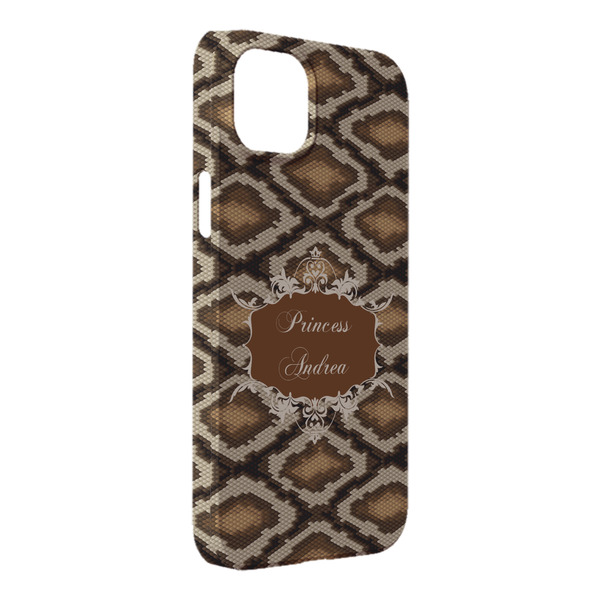 Custom Snake Skin iPhone Case - Plastic - iPhone 14 Plus (Personalized)