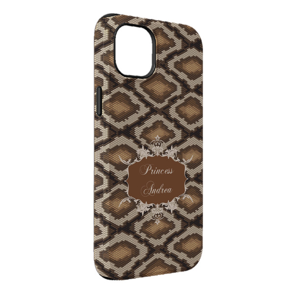 Custom Snake Skin iPhone Case - Rubber Lined - iPhone 14 Pro Max (Personalized)