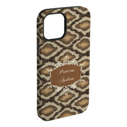 Snake Skin iPhone Case - Rubber Lined - iPhone 15 Plus (Personalized)