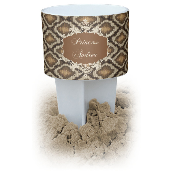 Custom Snake Skin Beach Spiker Drink Holder (Personalized)