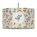 Chinese Zodiac 12" Drum Pendant Lamp - Fabric (Personalized)