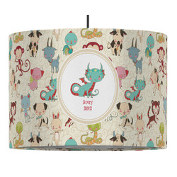 Chinese Zodiac Drum Pendant Lamp (Personalized)