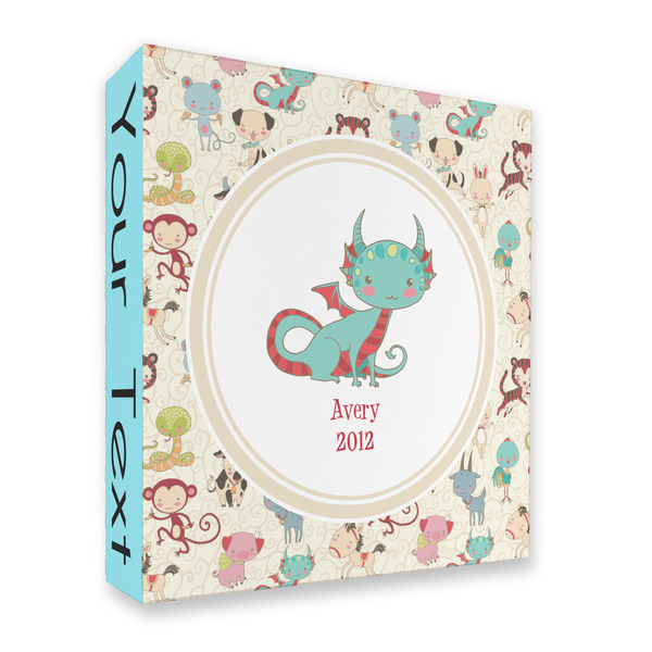 Custom Chinese Zodiac 3 Ring Binder - Full Wrap - 2" (Personalized)