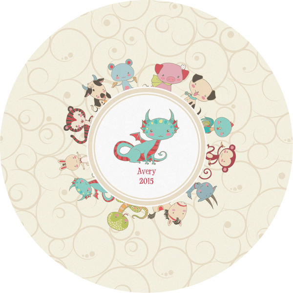 Custom Chinese Zodiac Multipurpose Round Labels - 5" (Personalized)