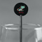 Chinese Zodiac Black Plastic 5.5" Stir Stick - Round - Main