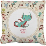 Chinese Zodiac Faux-Linen Throw Pillow 16" (Personalized)