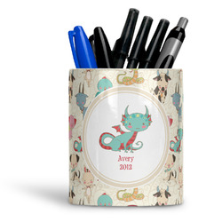 Chinese Zodiac Ceramic Pen Holder