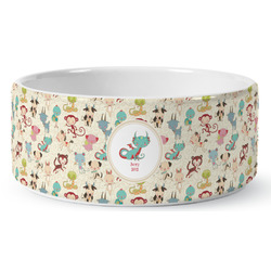 Chinese Zodiac Ceramic Dog Bowl (Personalized)