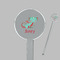 Chinese Zodiac Clear Plastic 7" Stir Stick - Round - Closeup