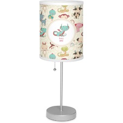 Chinese Zodiac 7" Drum Lamp with Shade Linen (Personalized)