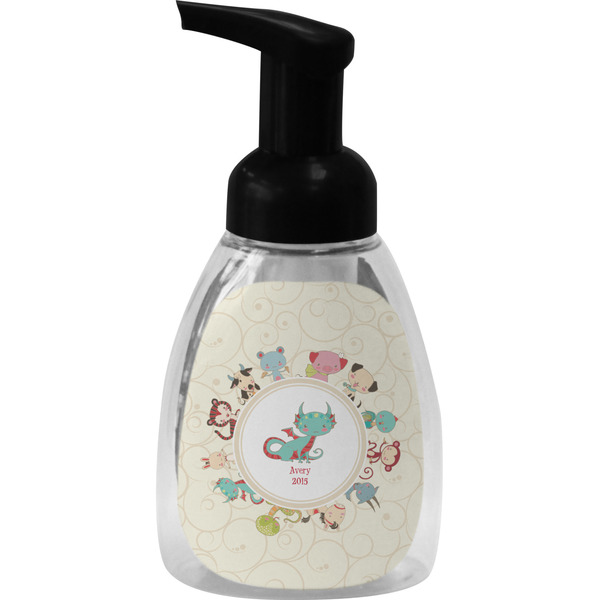 Custom Chinese Zodiac Foam Soap Bottle - Black (Personalized)