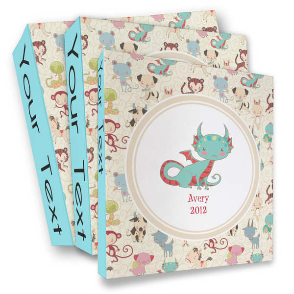 Custom Chinese Zodiac 3 Ring Binder - Full Wrap (Personalized)