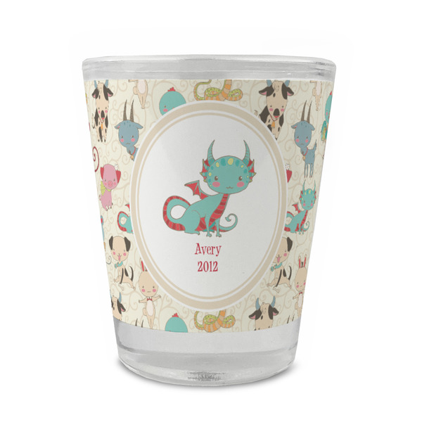 Custom Chinese Zodiac Glass Shot Glass - 1.5 oz - Single (Personalized)