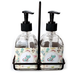 Chinese Zodiac Glass Soap & Lotion Bottle Set (Personalized)