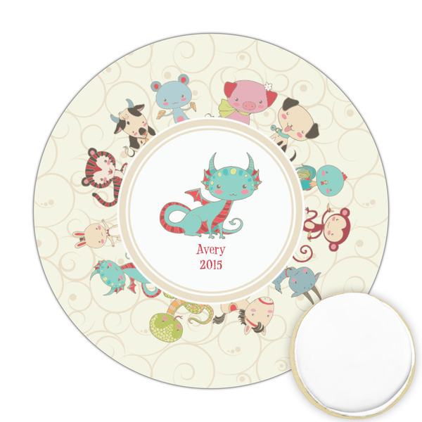 Custom Chinese Zodiac Printed Cookie Topper - 2.5" (Personalized)