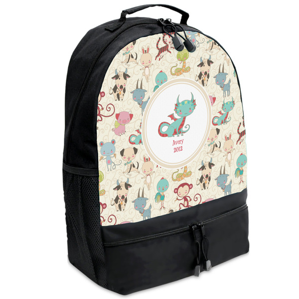 Custom Chinese Zodiac Backpacks - Black (Personalized)