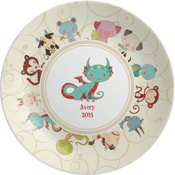 Chinese Zodiac Melamine Salad Plate - 8" (Personalized)