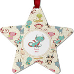 Chinese Zodiac Metal Star Ornament - Double Sided w/ Name or Text