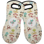 Chinese Zodiac Neoprene Oven Mitts - Set of 2 w/ Name or Text