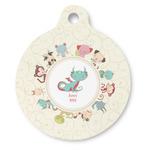 Chinese Zodiac Round Pet ID Tag (Personalized)