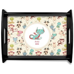 Chinese Zodiac Black Wooden Tray - Large (Personalized)