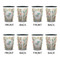 Chinese Zodiac Shot Glassess - Two Tone - Set of 4 - APPROVAL