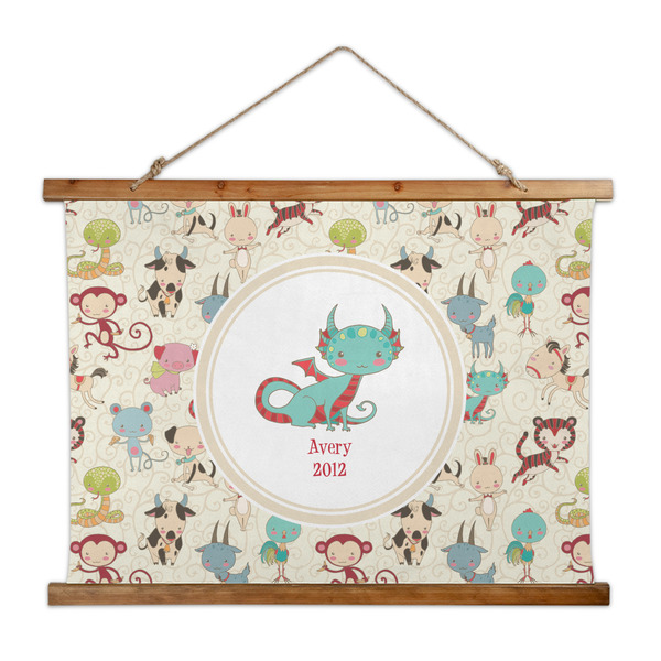 Custom Chinese Zodiac Wall Hanging Tapestry - Wide (Personalized)