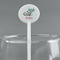 Chinese Zodiac White Plastic 5.5" Stir Stick - Round - Main