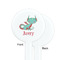 Chinese Zodiac White Plastic 7" Stir Stick - Single Sided - Round - Front & Back