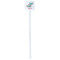 Chinese Zodiac White Plastic Stir Stick - Single Sided - Square - Single Stick