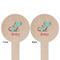 Chinese Zodiac Wooden 6" Food Pick - Round - Double Sided - Front & Back
