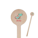 Chinese Zodiac 7.5" Round Wooden Stir Sticks - Single Sided (Personalized)