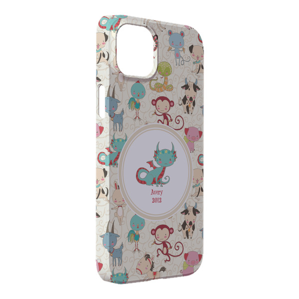 Custom Chinese Zodiac iPhone Case - Plastic - iPhone 14 Plus (Personalized)